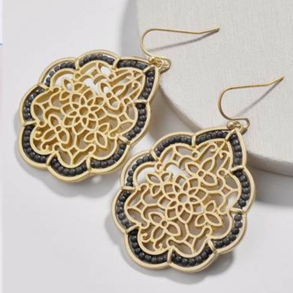 Dangling earrings goldtone
